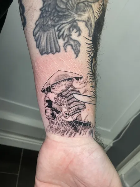 Samurai rabbit — tattoo flash design by Lewis Zangaro, The SelfMade Tattoo Company, Wolverhampton