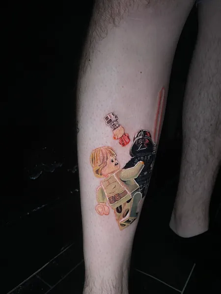 Lego star wars tattoo — tattoo flash design by Lewis Zangaro, The SelfMade Tattoo Company, Wolverhampton