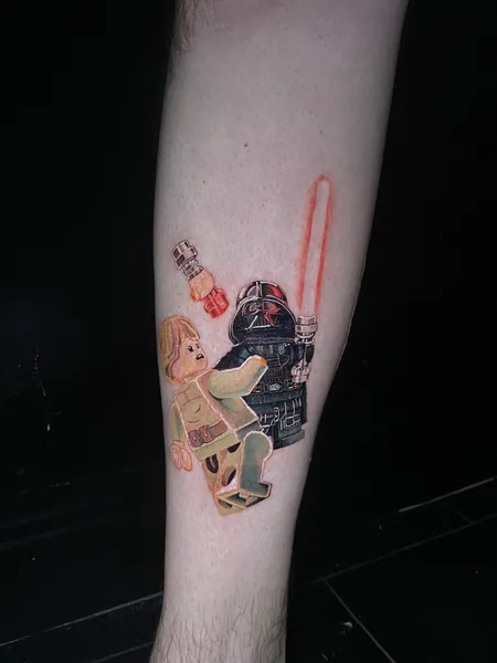 Lego star wars characters — tattoo by Lewis Zangaro, The SelfMade Tattoo Company, Wolverhampton