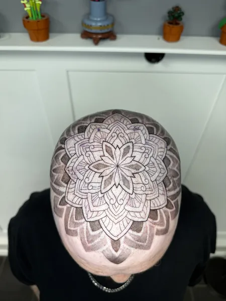 Mandala tattoo — tattoo by Lewis Zangaro, The SelfMade Tattoo Company, Wolverhampton